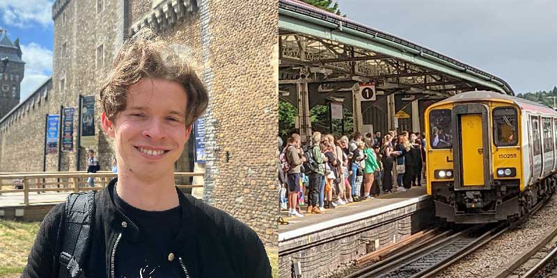 Left: Rob Williams. Right: waiting for the train. All images © Nuriya Aliyaskarova.