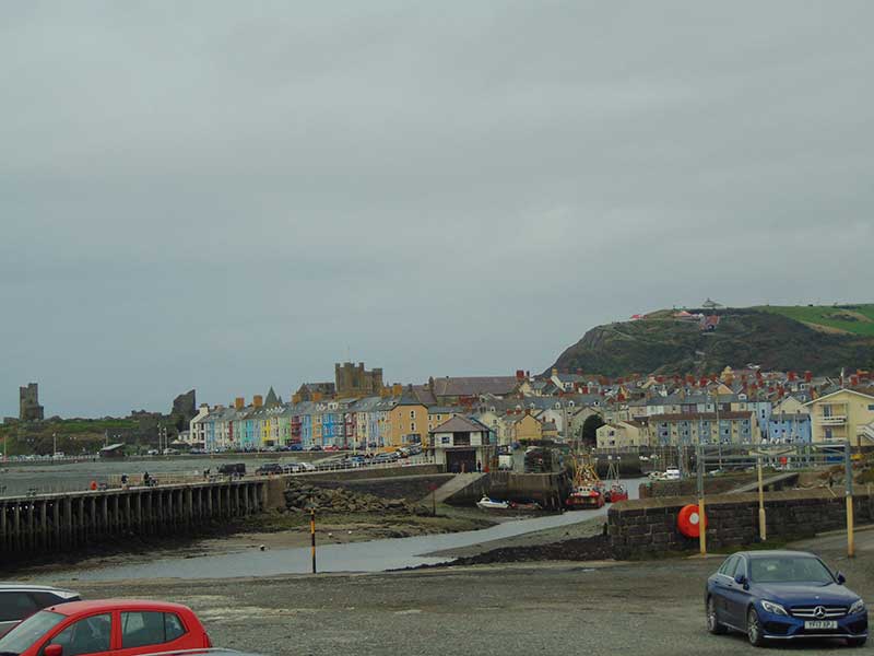 Aberystwyth: a coastal town vulnerable to climate change, with iconic cultural value, also the site of the Trefechan Bridge protest that launched Cymdeithas yr Iaith sixty years ago. Image © Cai Davies