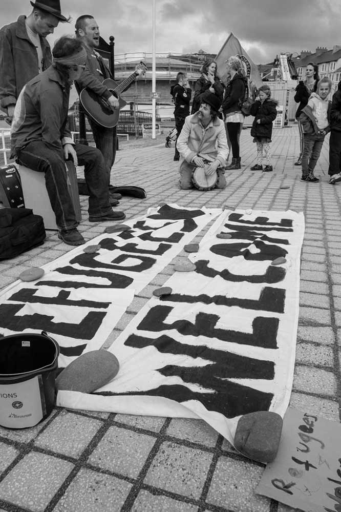 Refugee solidarity event in Aberystwyth, September 2015 © Simon Evans