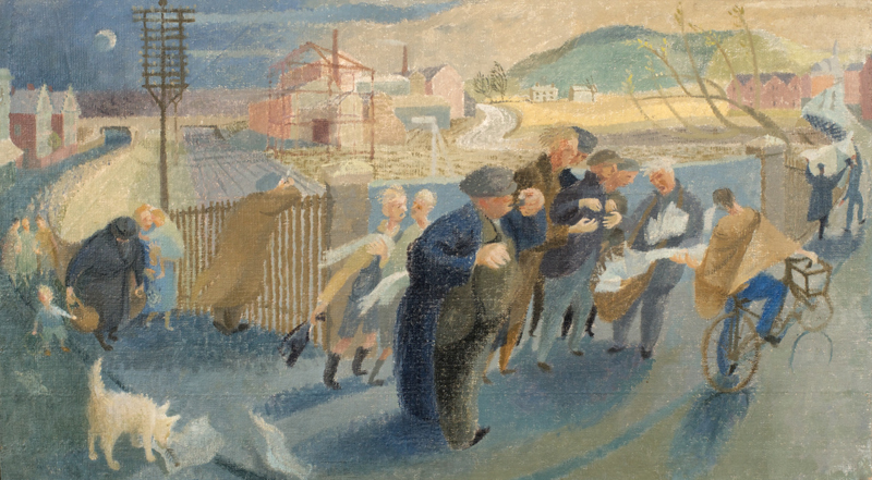 Spring Evening, 1950, oil on canvas, 50x88cm, Aberystwyth University School of Art