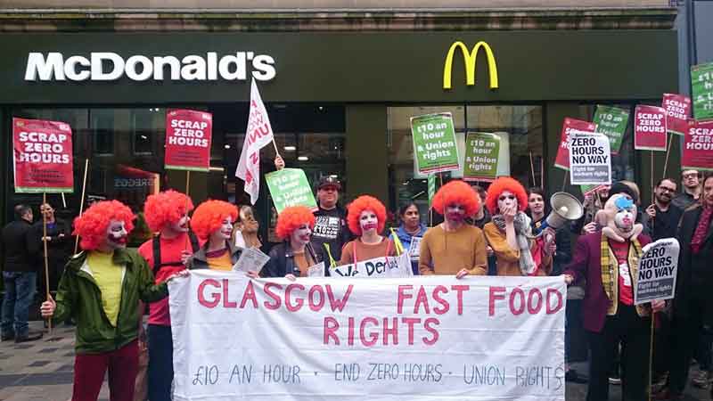 Scottish protests against precarious work © Better Than Zero