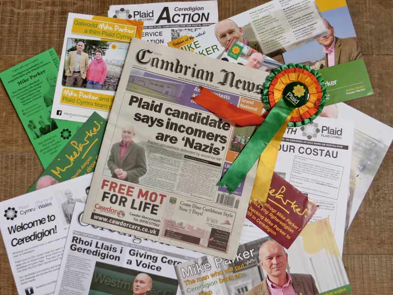 Assorted materials from Mike Parker's campaign