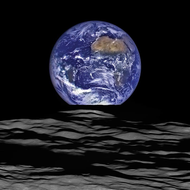 The Earth from the Moon | Photo © NASA/Goddard/Arizona State University